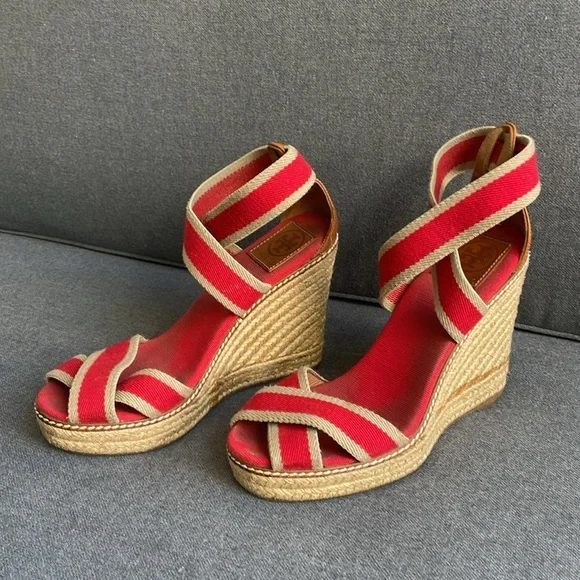 Tory Burch Espadrille Wedge Heels - Picture 3 of 4